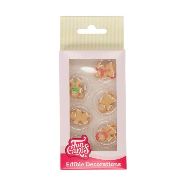 SET DECORACIONES MUÑECO DE JENGIBRE - FUNCAKES