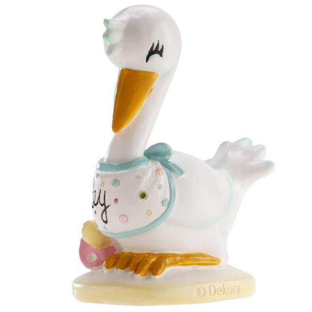 BAUTIZO CIGÜEÑA BABY 10CM - DEKORA