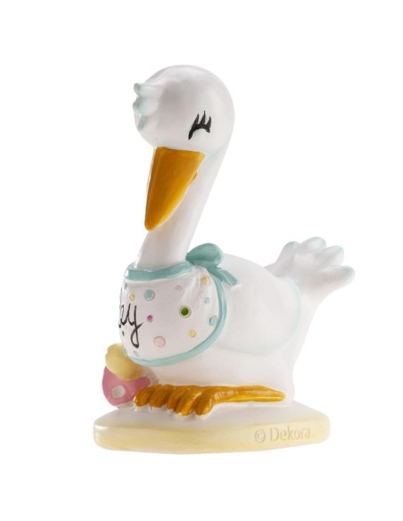 BAUTIZO CIGÜEÑA BABY 10CM - DEKORA