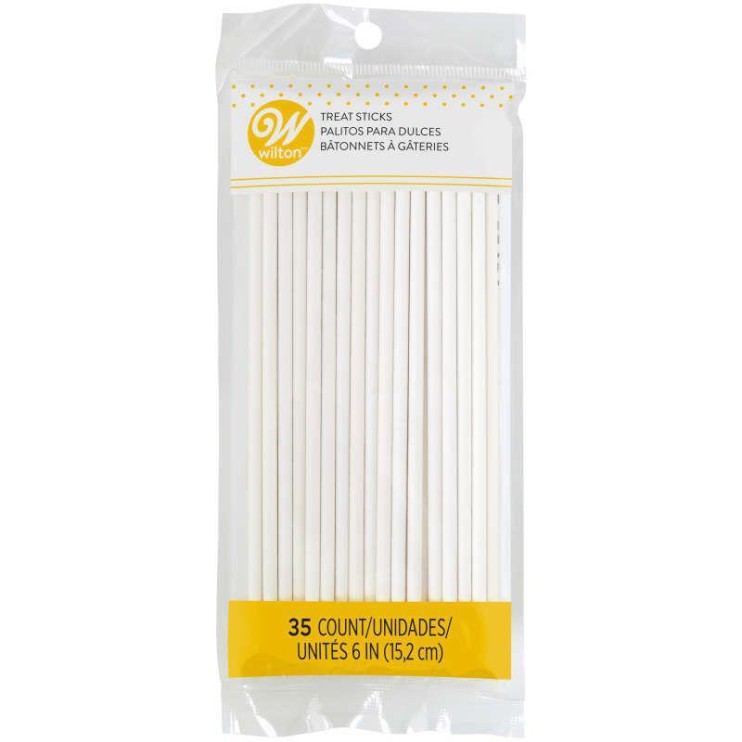 PALITOS CAKE POPS  O PIRULETA 15CM 35UDS - WILTON