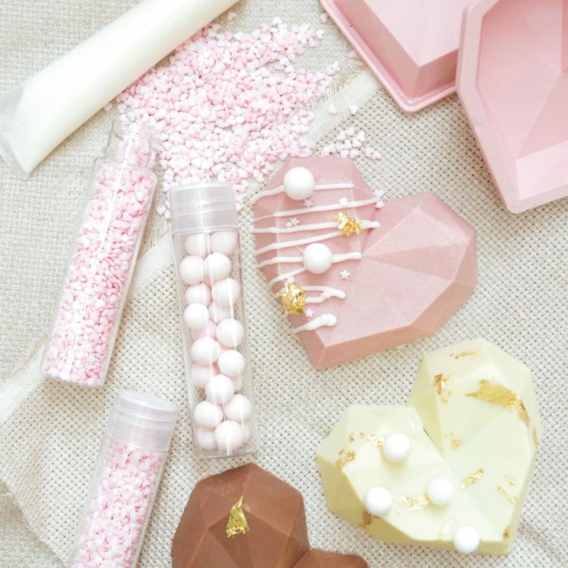 MOLDE SILICONA CORAZONES - SCRAPCOOKING