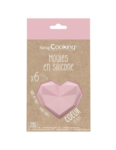 MOLDE SILICONA CORAZONES - SCRAPCOOKING