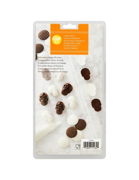 MOLDE PARA CARAMELOS DE CALAVERAS - WILTON