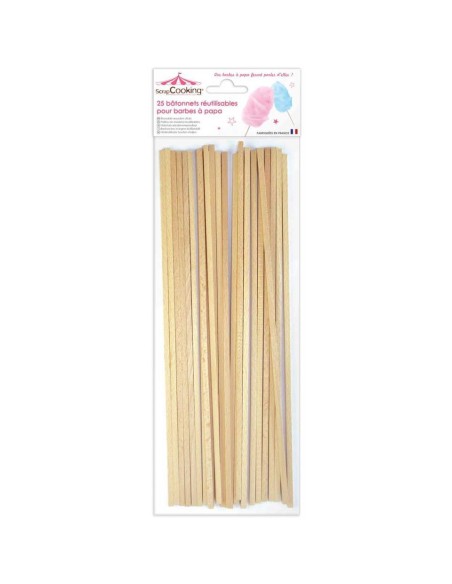 PALO DE MADERA ALGODÓN DE AZÚCAR - SCRAPCOOKING