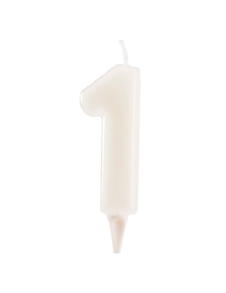 VELA FLUORESCENTE NÚMERO 1 - DEKORA