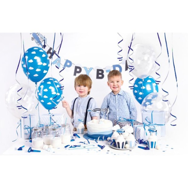 SET DECORACIONES FIESTA AVIONETAS - PARTYDECO
