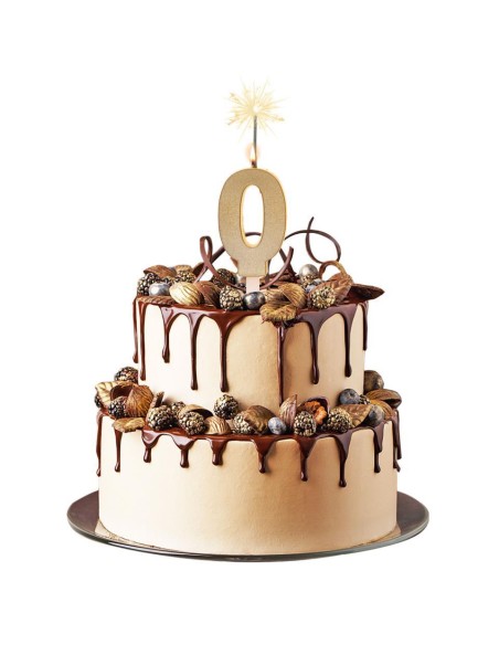 VELA CHISPEANTES DE CUMPLEAÑOS NÚMERO 0 - DEKORA