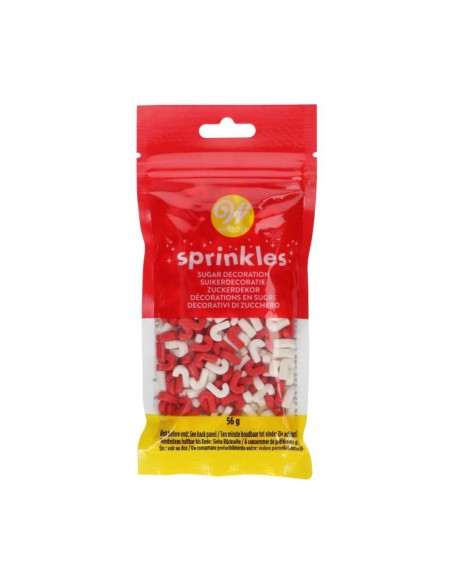 SPRINKLES NAVIDAD BASTON CARAMELO 56G - WILTON