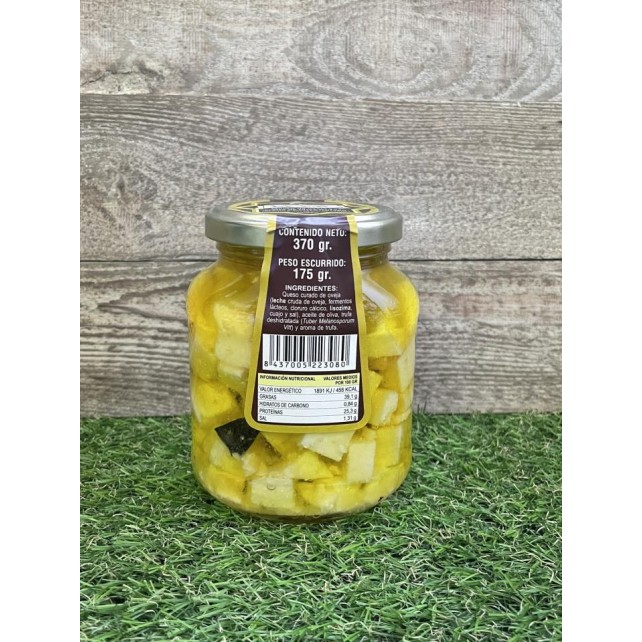 TARRO DE QUESO CURADO EN ACEITE Y TRUFA - LA VAL