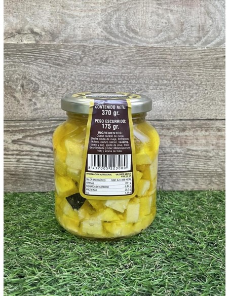 TARRO DE QUESO CURADO EN ACEITE Y TRUFA - LA VAL
