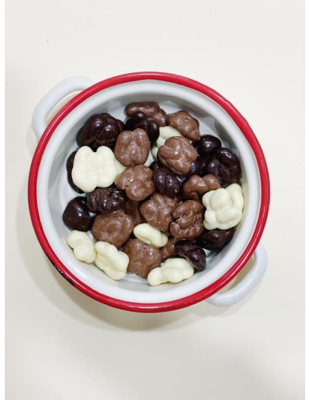 NUECES BAÑADAS 3 CHOCOLATES