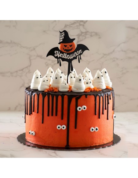 CAKE TOPPER HALLOWEEN CALABAZA 16X11CM - DEKORA 