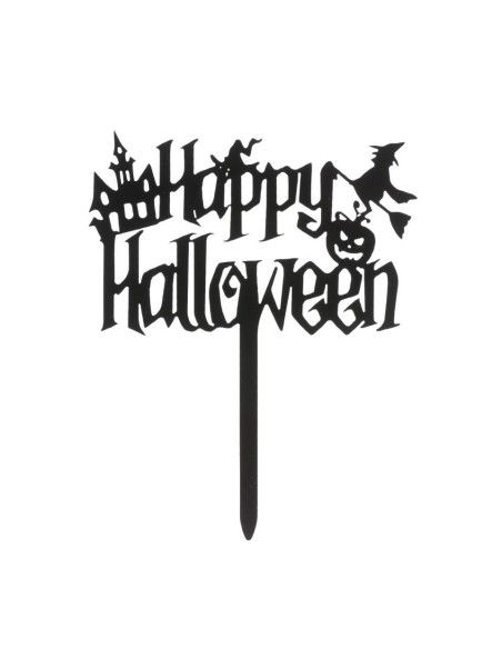 CAKE TOPPER LETRAS HALLOWEEN 11 5X14CM - DEKORA 