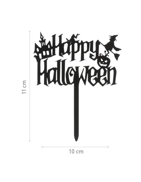 CAKE TOPPER LETRAS HALLOWEEN 11 5X14CM - DEKORA 
