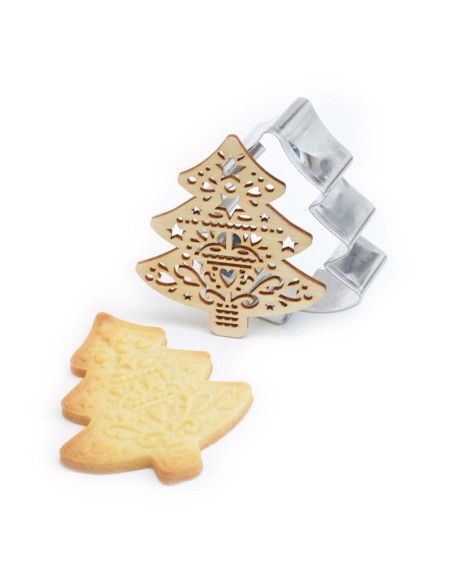 CORTADOR CON SELLO ARBOL NAVIDAD - SCRAPCOOKING