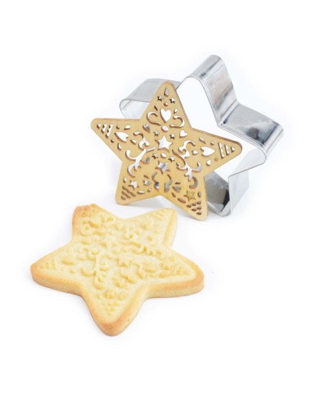 CORTADOR CON SELLO ESTRELLA NAVIDAD - SCRAPCOOKING