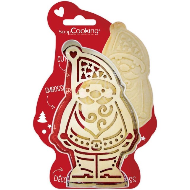 CORTADOR CON SELLO SANTA CLAUS - SCRAPCOOKING