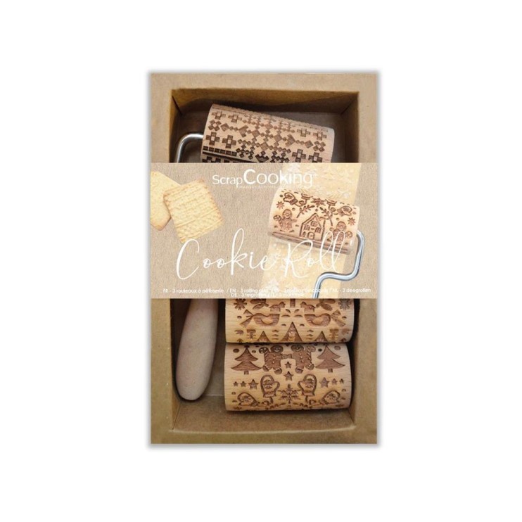 MOLDE SET RODILLOS NAVIDEÑOS- SCRAPCOOKING
