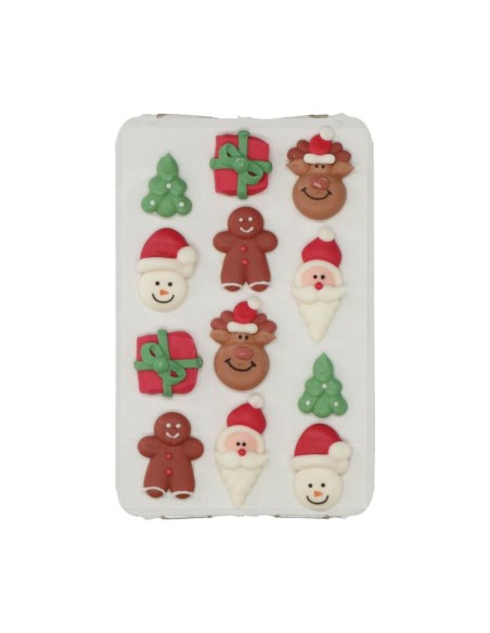 DECORACIONES DE AZUCAR NAVIDAD SET/12 - WILTON
