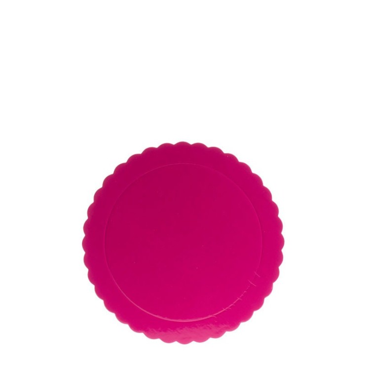 PLATO REDONDO ONDULADO FUCSIA 20CM