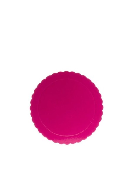 PLATO REDONDO ONDULADO FUCSIA 20CM