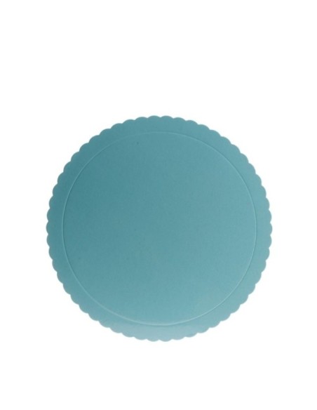 PLATO REDONDO ONDULADO AZUL 25CM