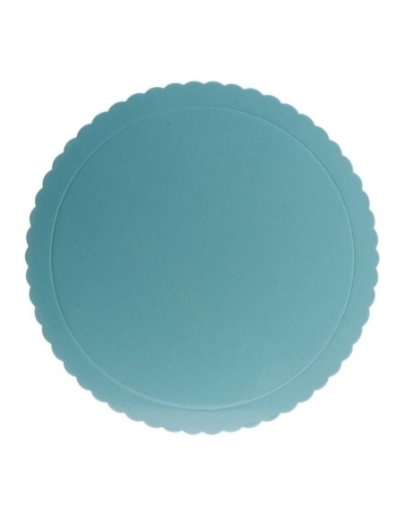 PLATO REDONDO ONDULADO AZUL 30CM