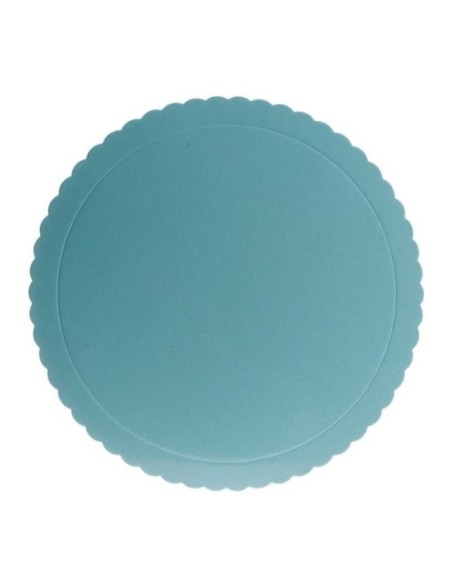 PLATO REDONDO ONDULADO AZUL 35CM