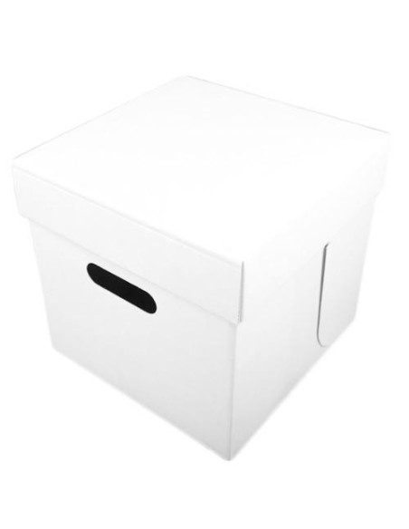 CAJA PARA TARTAS BLANCA CON ASAS 25,5CM - FUNCAKES