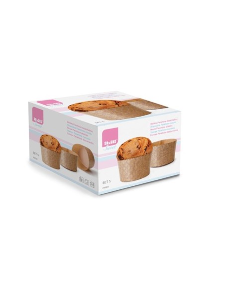MOLDES HORNEAR PANETTONE 500G 5 UNIDADES - IBILI
