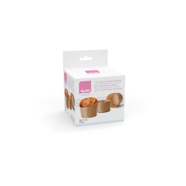 MOLDES HORNEAR PANETTONE 90G 10 UNIDADES - IBILI