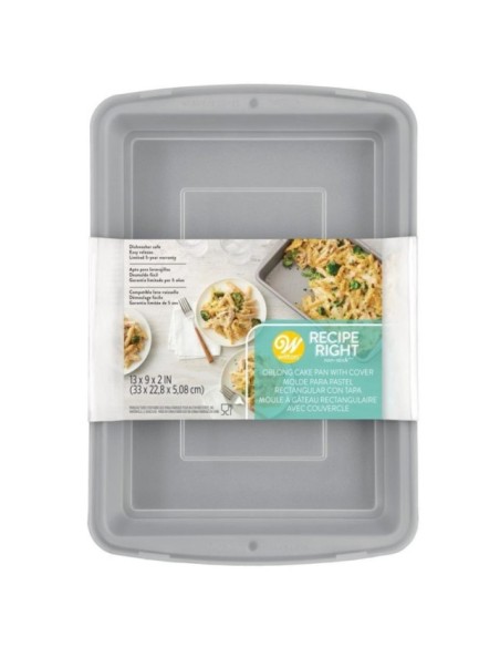 MOLDE RECTANGULAR C/TAPA 32,5X22,5X5CM - WILTON