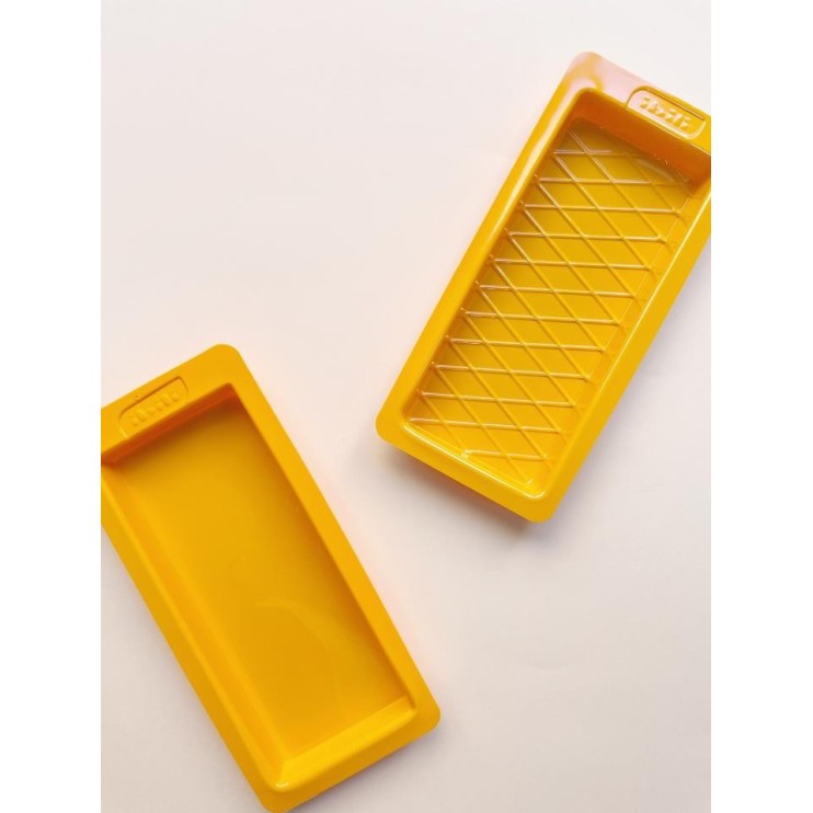 SET 2 MOLDES TURRON LISO+ROMBOS - IBILI