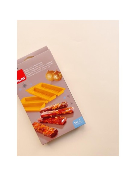 SET 2 MOLDES TURRON ESTRECHO DOBLE - IBILI