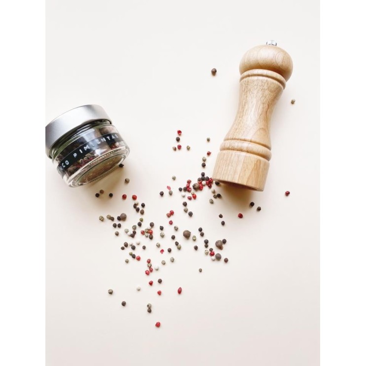 MOLINILLO DE PIMIENTA MADERA NATURAL 15CM - IBILI
