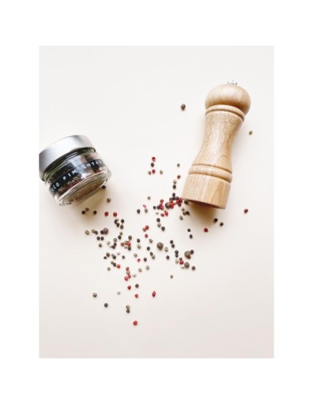 MOLINILLO DE PIMIENTA MADERA NATURAL 15CM - IBILI