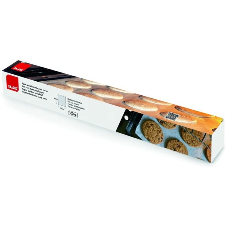 PAPEL DE HORNO 20 LÁMINAS 42X38CM - IBILI