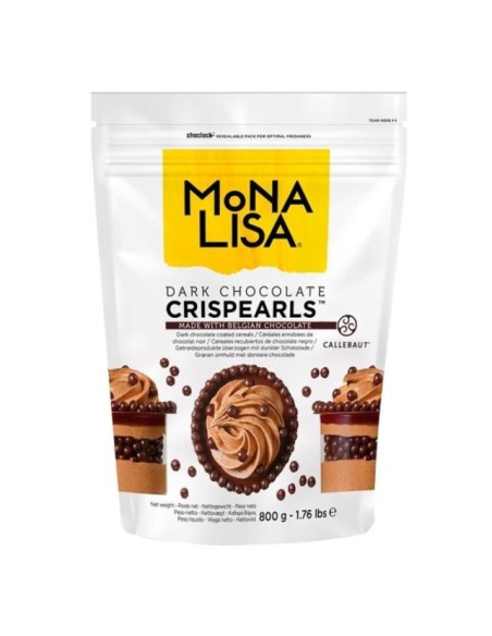 PERLAS CRUJIENTES CHOCOLATE NEGRO 800G - MONSA LIS