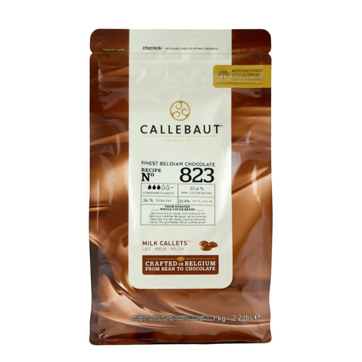 COBERTURA DE CHOCOLATE CON LECHE 1KG - CALLEBAUT