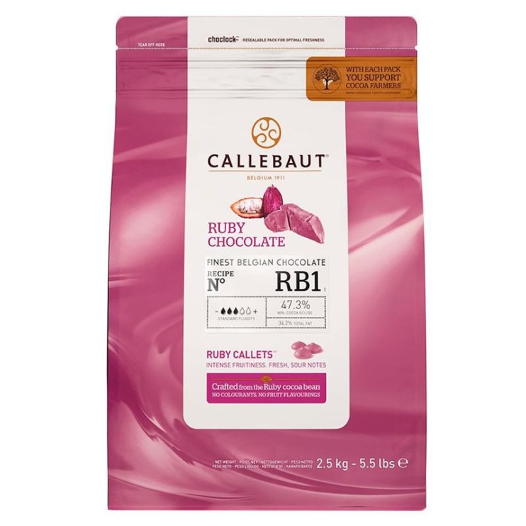 COBERTURA DE CHOCOLATE RUBY - CALLEBAUT 2