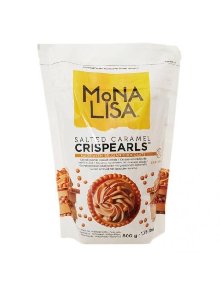 PERLAS CRUJIENTES CARAMELO SALADO 800G - MONA LISA