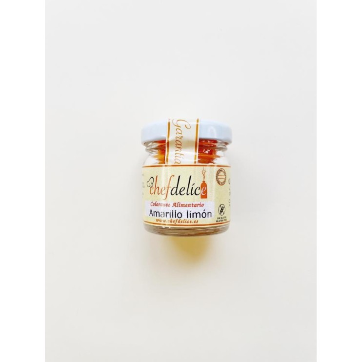 COLORANTE EN POLVO AMARILLO LIMON 20G - CHEFDELICE