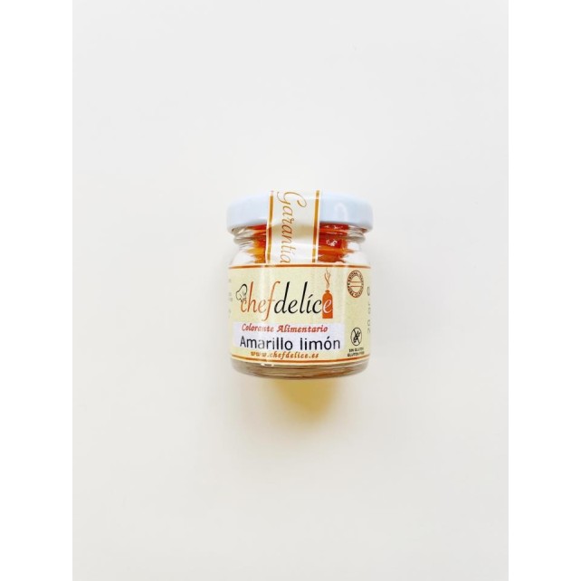 COLORANTE EN POLVO AMARILLO LIMON 20G - CHEFDELICE