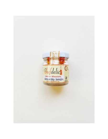 COLORANTE EN POLVO AMARILLO LIMON 20G - CHEFDELICE