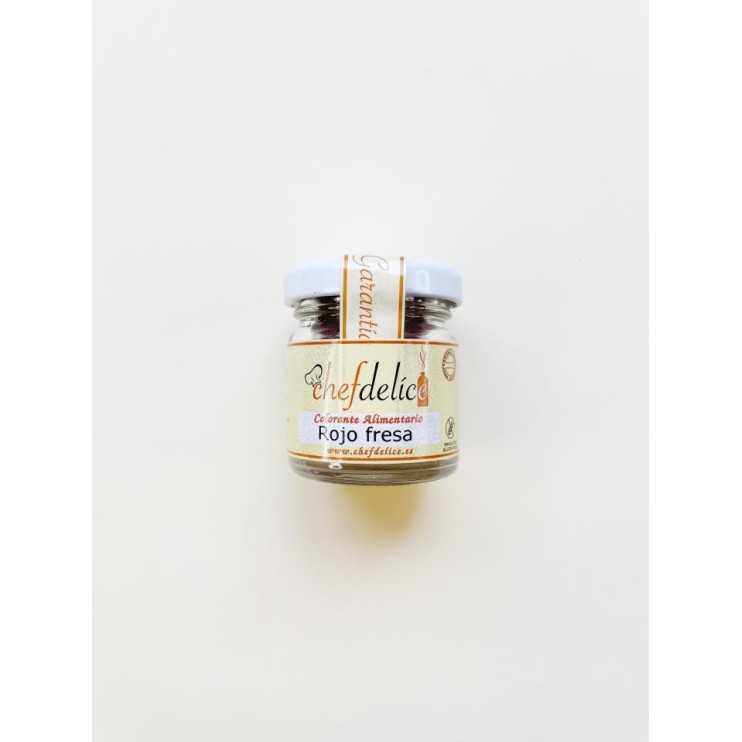 COLORANTE EN POLVO ROJO FRESA 20G - CHEFDELICE