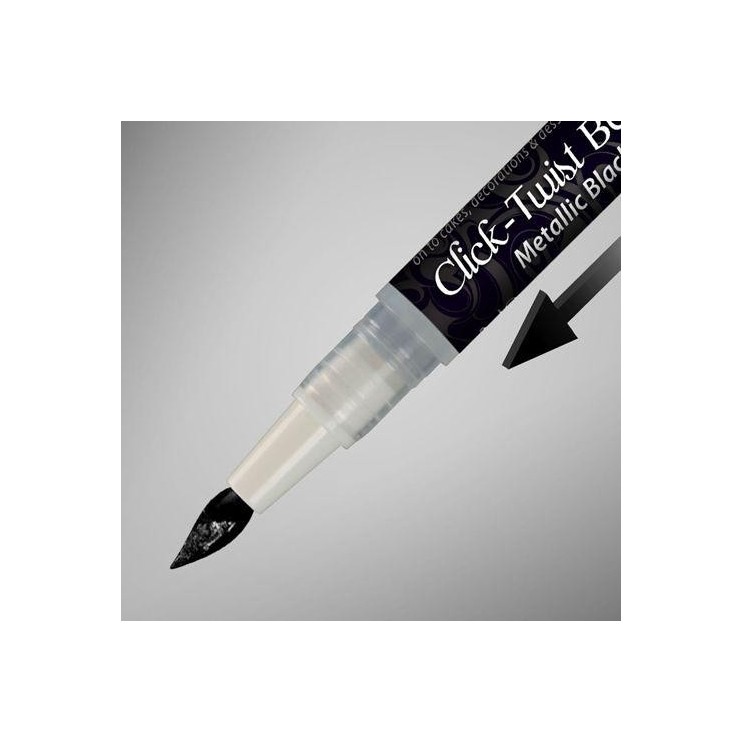 CAKE CRAFT BRUSH PINCEL NEGRO METALIZADO-  RD 2