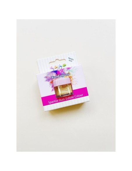 PURPURINA EN POLVO ORO METALIZADO - FUNCAKES