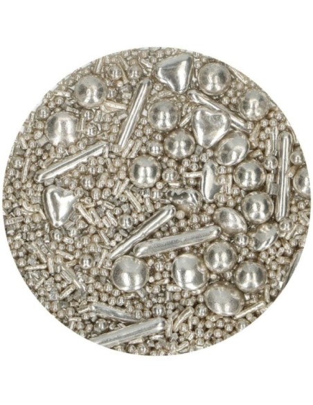 SPRINKLE MEDLEY PLATEADO 65G - FUNCAKES