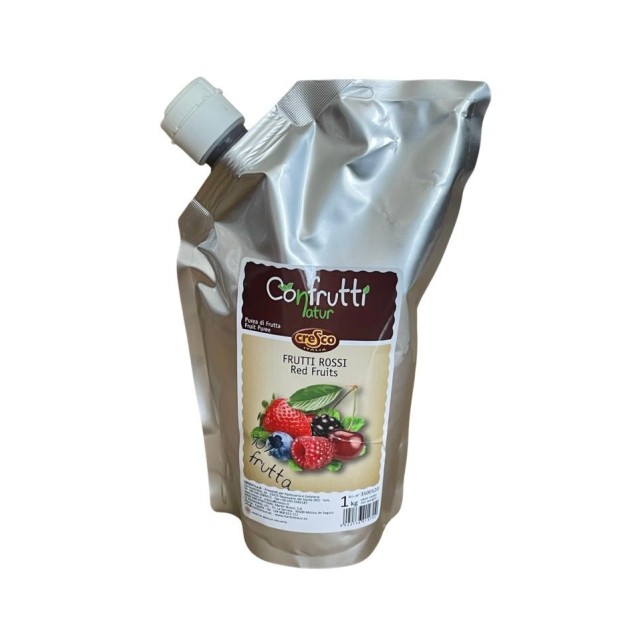 PURÉ DE FRUTOS ROJOS 90% 1KG - CRESCO
