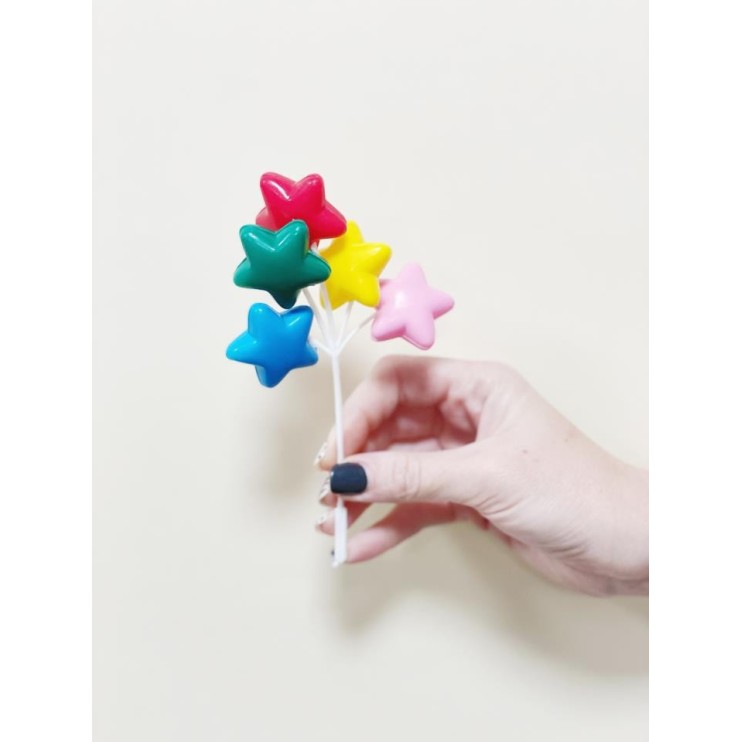 SET DECORACIÓN PLÁSTICO ESTRELLAS - DEKORA